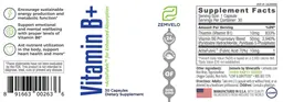 Label for Vitamin B+