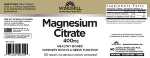 Magnesium Citrate 400 mg