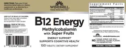 Label for B12 Energy