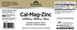 Label for Cal-Mag-Zinc