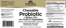 Label for Chewable Probiotic