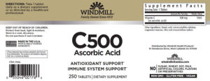 C 500 Ascorbic Acid