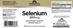 Label for Selenium 200 mcg