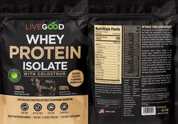 Label for Whey Protein Isolate Chocolate