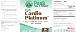 Label for Peak Cardio Platinum