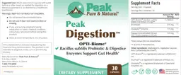 Label for Peak Digestion