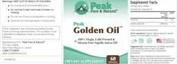 Label for Peak Golden Oil