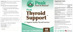 Label for Peak Thyroid Support