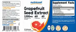 Label for Grapefruit Seed Extract