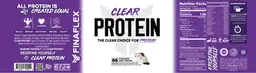 Label for Clear Protein Cookies and Cream