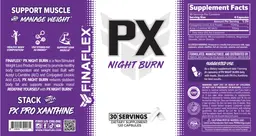 Label for PX Night Burn