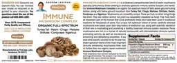 Label for Immune Mushroom Complex