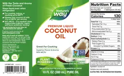 Label for Premium Liquid Coconut Oil