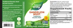 Label for Dandelion Root 1,575 mg