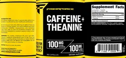 Label for Caffeine 100 mg + Theanine 100 mg