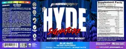 Label for Mr. Hyde Signature Blue Razz