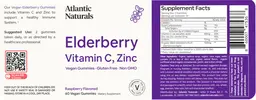 Label for Elderberry Raspberry Flavored