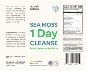 Sea Moss 1 Day Cleanse Lemon Flavor
