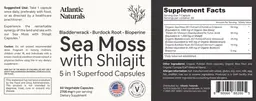 Label for Sea Moss with Shilajit