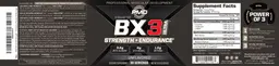 Label for BX3 Ultra Unflavored