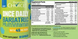 Label for Once Daily Bariatric MultiVitamin