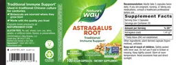 Label for Astragalus Root 1,410 mg