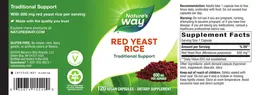 Label for Red Yeast Rice 600 mg