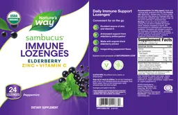 Label for Sambucus Immune Lozenges Peppermint