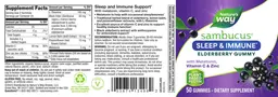 Label for Sambucus Sleep & Immune