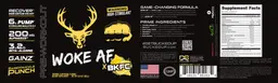 Label for Woke AFx BKFC BareKnuckle Punch Lemonade Flavor