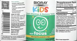 Label for NDF Focus Citrus