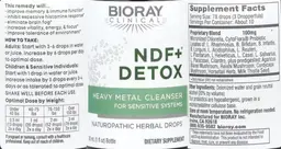 Label for NDF+ Detox