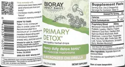 Label for Primary Detox