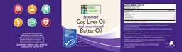 Label for Fermented Cod Liver Oil and Concentrated Butter Oil