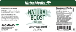 Label for Natural Boost for Men