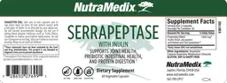 Label for Serrapeptase