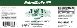 Label for Vitamin C 1000 mg