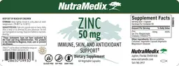 Label for Zinc 50 mg
