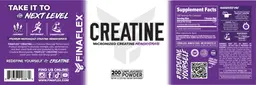 Label for Creatine Unflavored