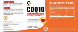 Label for COQ10 500 mg