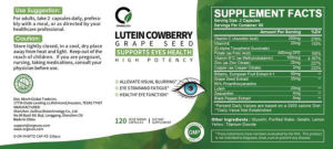 Lutein Cowberry Grape Seed