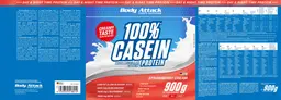 Label for 100% Casein Protein Strawberry Cream