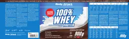Label for 100% Whey Protein Chocolate Cream