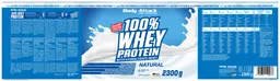Label for 100% Whey Protein Natural