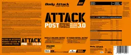 Label for Attack 3.0 Orange Flavour