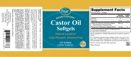 Label for Castor Oil Softgels