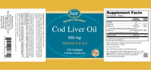 Cod Liver Oil 650 mg