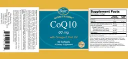 Label for CoQ10 60 mg