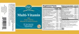 Label for Multi-Vitamin