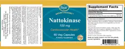 Label for Nattokinase 100 mg